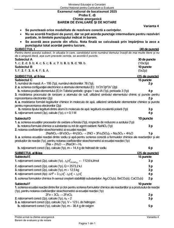 Bacalaureat 2025 - sesiunea de toamnă. Elevii au susținut proba la alegere a profilului. Subiecte și bareme de corectare 13 image
