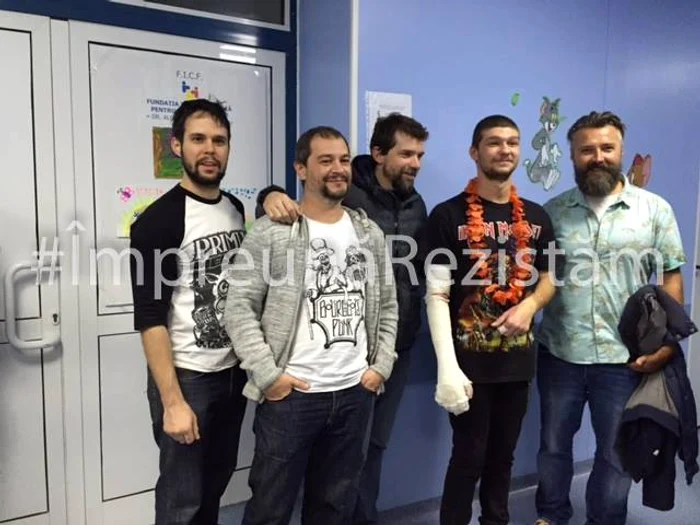 Alex, alături de trupa Coma, formaţia lui preferată