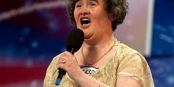 Susan Boyle, în timpul show-lui care i-a adus celebritatea