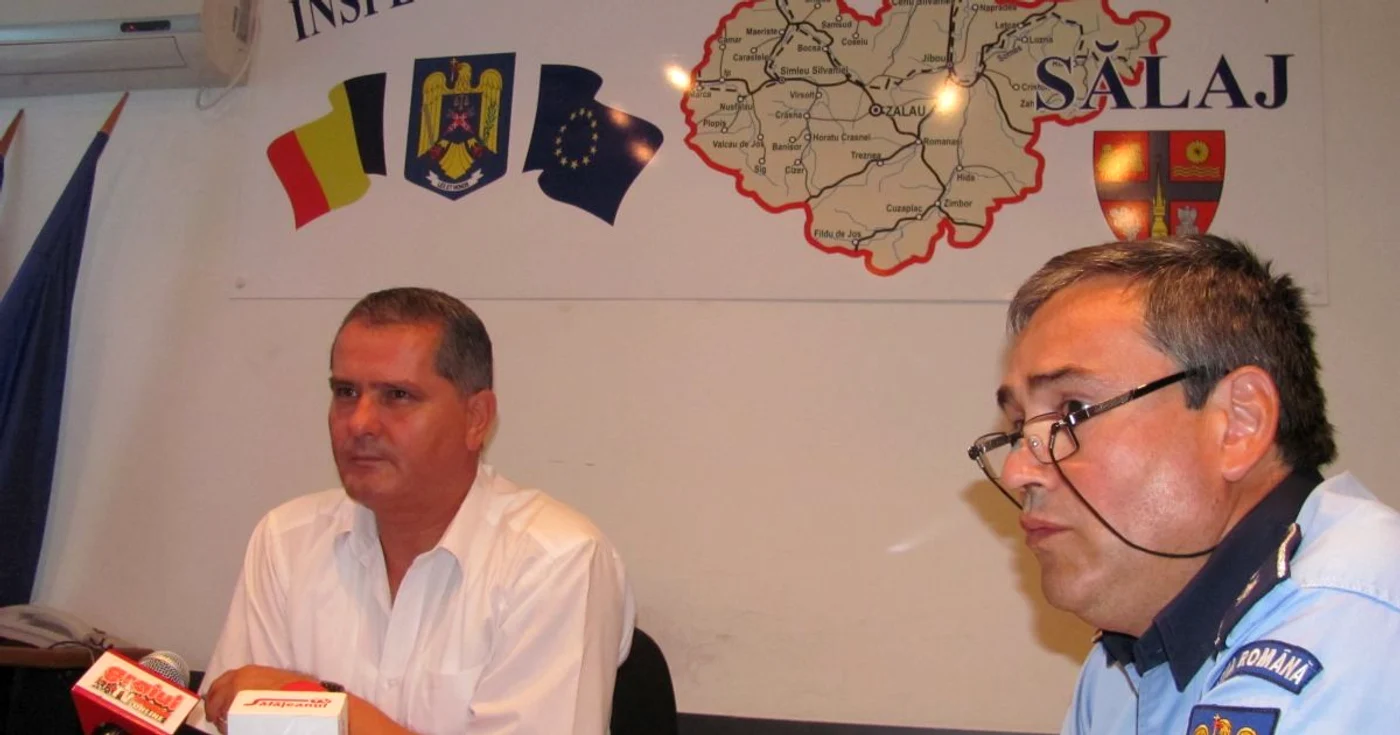 Şeful IPJ, Iosif Ghiurca (foto stânga)