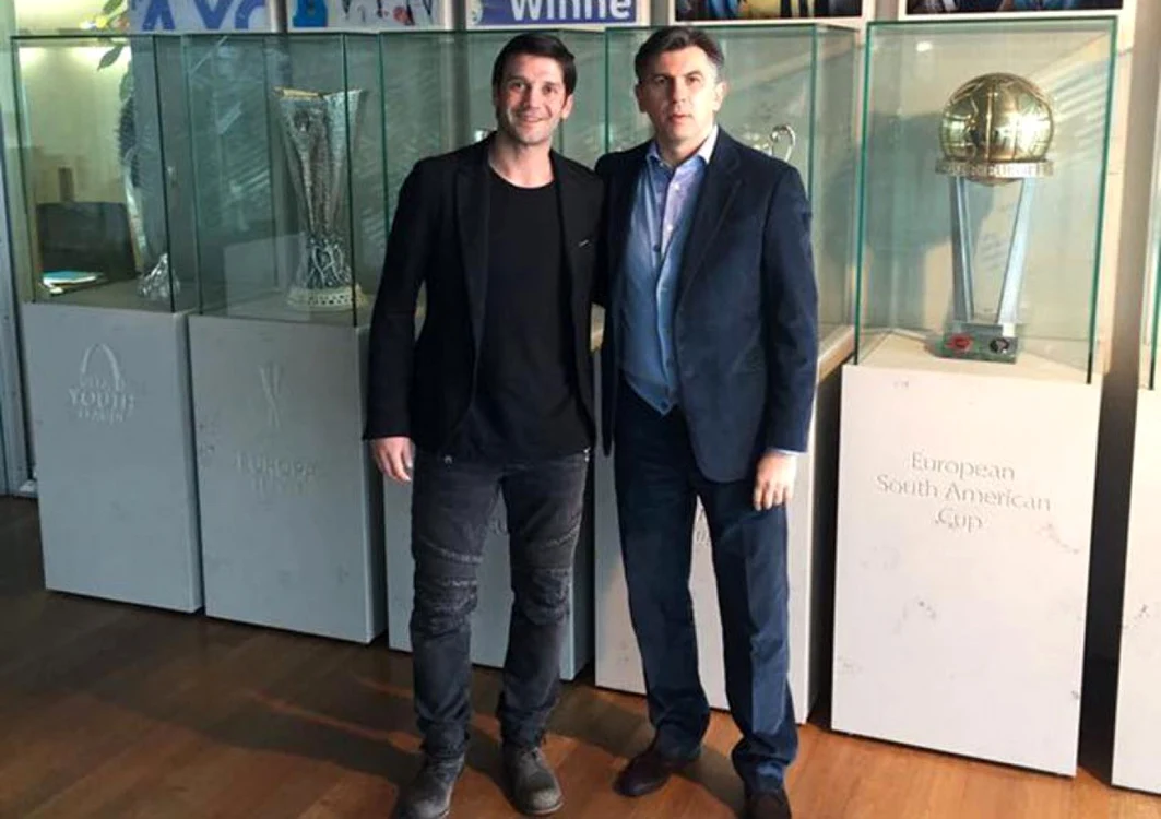 Cristi Chivu şi Ionuţ Lupescu FOTO Facebook