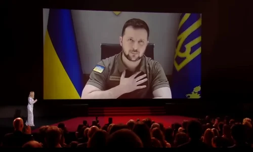 Volodimir Zelenski a vorbit in deschiderea Festivalului de Film de la Cannes 3 jpg