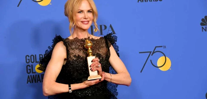 Nicole Kidman a fost desemnată Cea mai bună actriţă în rol principal dintr-o miniserie, pentru interpretarea din producţia HBO „Big Little Lies“ FOTO Guliver/Getty Images