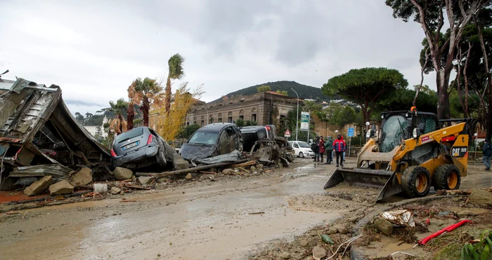 Insula Ischia a fost lovită de ploi torențiale care au făcut prăpăd (Foto: Profimedia)