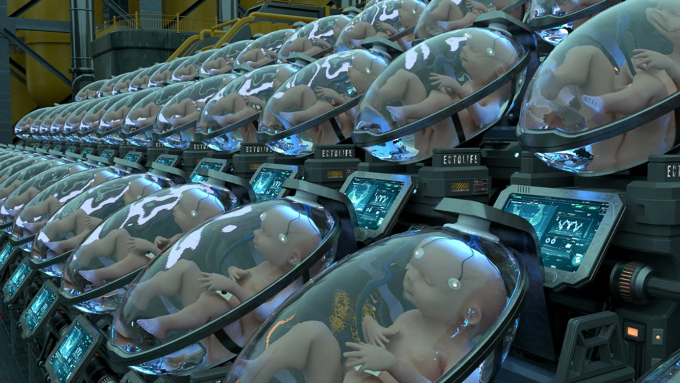 Ferma de bebeluși EctoLife în utere artificiale FOTO Simulare 