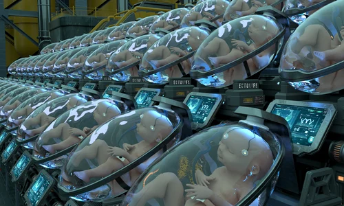 Ferma de bebeluși EctoLife în utere artificiale FOTO Simulare 