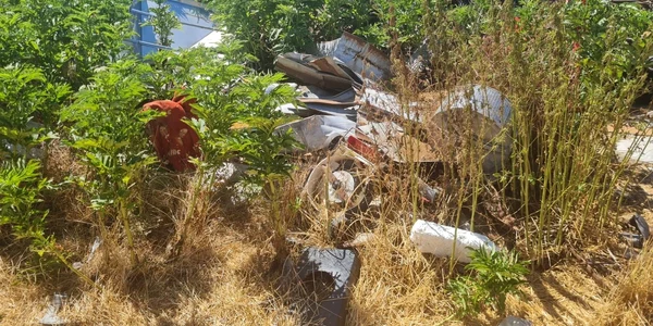 deșeuri periculoase descoperite la o fermă din Arad Foto Poliția Română jpg