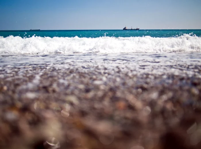 Plaja din orașul Yalta este unul dintre cele mai frumoase locuri din Ucraina