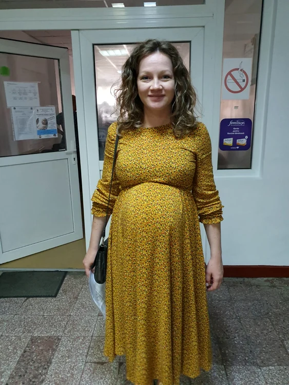 Claudia Horeangă Boroka este medic și urmează să nască natural