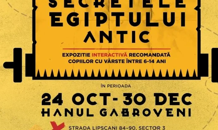 Seria de expozitii History Hackers  incepe cu Secretele Egiptului Antic jpeg