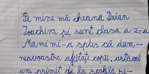 scrisoarea unui copil către un preot Foto Ioan Danci jpg
