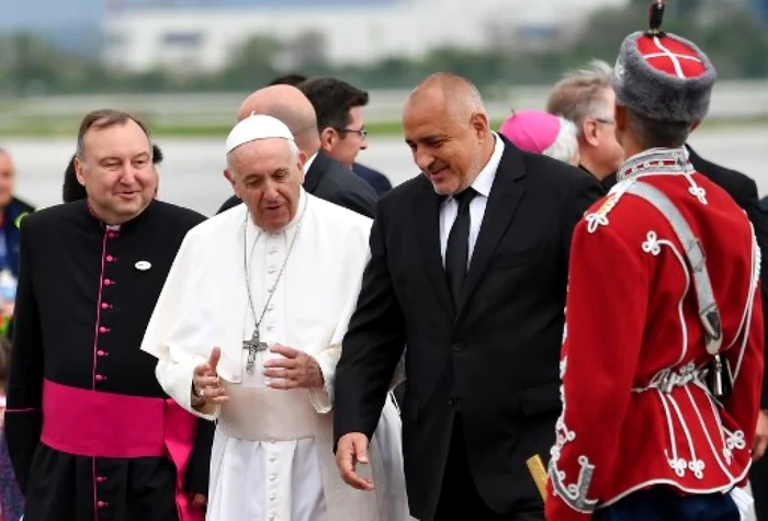 Papa Francisc si Boyko Borisov/vizita papa Bulgaria FOTO AFP