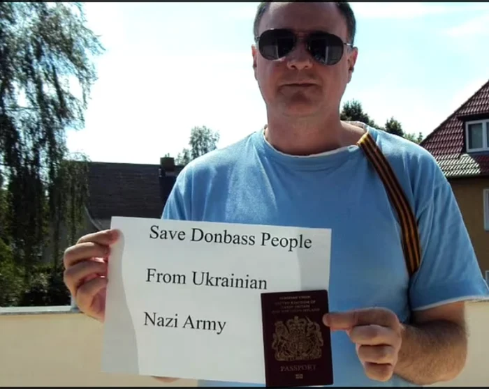 Spionul britanic David Smith a publicat mesaje de susţinere pentru separatiştii pro-ruşi din Donbas FOTO via Daily Mail