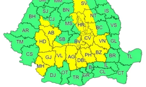 Până la noapte, ora 23 00, în zonele vizate va ploua torențial, vor fi vijelii cu descărcări electrice și pe alocuri grindină jpeg