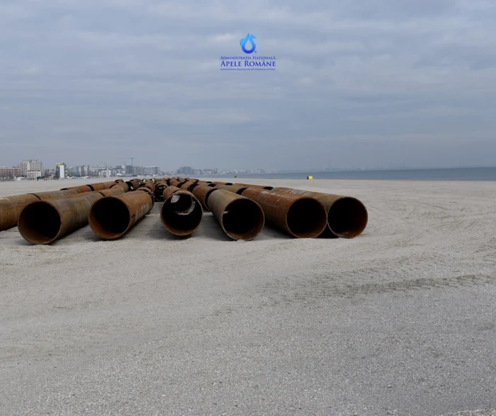 lucrari largire plaje Eforie foto Apele Romane