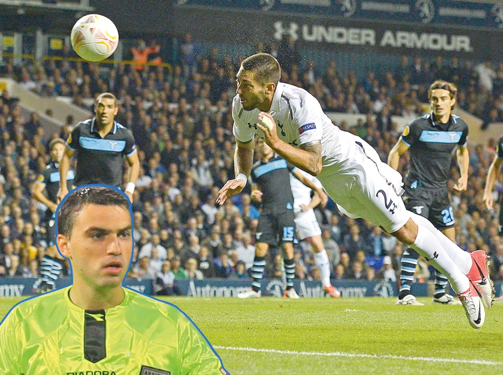 Arbitrul român a condus partida Tottenham - Lazio (foto: Reuters)