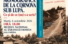 Afișul conferinței „Ce și de ce (nu) s-a scris despre campania monografică de la Cornova?”