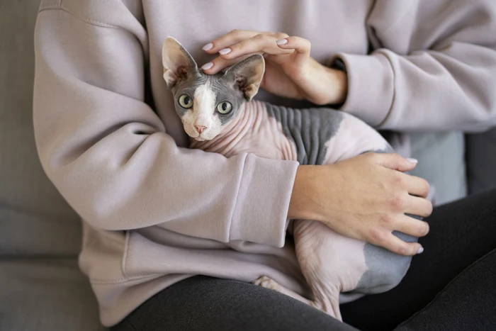 Pisicile din rasa Sphynx sunt și ele vizate de noua lege (Foto: Freepik)