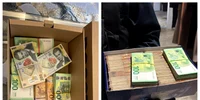 Cutii cu bani găsite la domiciliul lui Cristian Anton