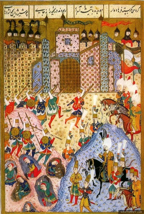 1522 Sultan Suleiman during the Siege of Rhodes Suleymanname th jpg jpeg