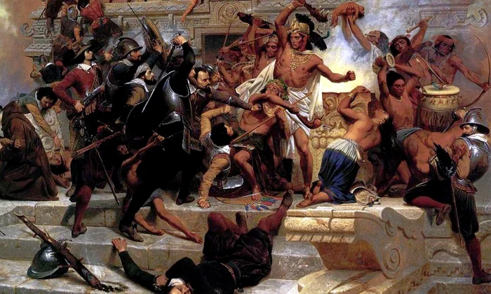 Confruntarea din Noaptea Tristă  Cum au fugit spaniolii din capitala aztecă  jpeg