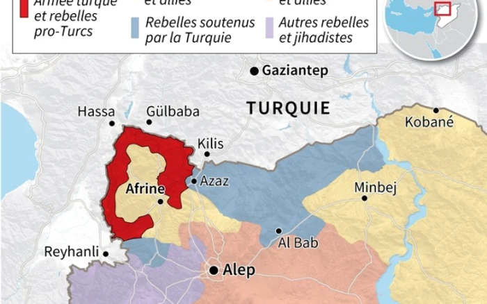 Ofensiva turcă din Afrin FOTO AFP