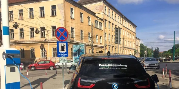 Staţie de alimentare pentru maşini electrice la Timişoara