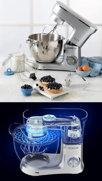 Robot de bucătărie Izzy CHEF PRO 1500W pentru patiserie Colaj eMAG