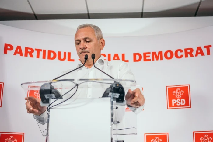 Liviu Dragnea sustine declaratii de presa dupa anuntarea rezultatelor partiale pentru alegerile europarlamentare 2019. FOTO Inquam Photos