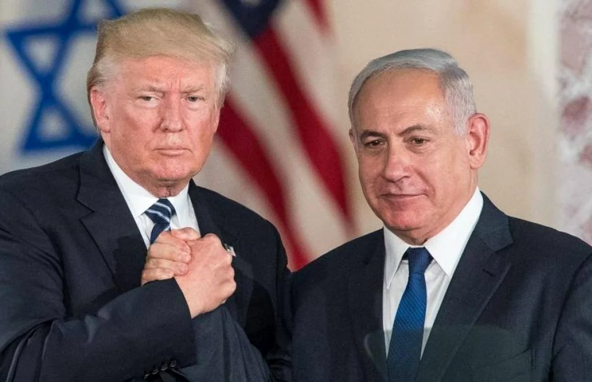 Donald Trump (stânga) şi Benjamin Netanyahu FOTO Arhivă