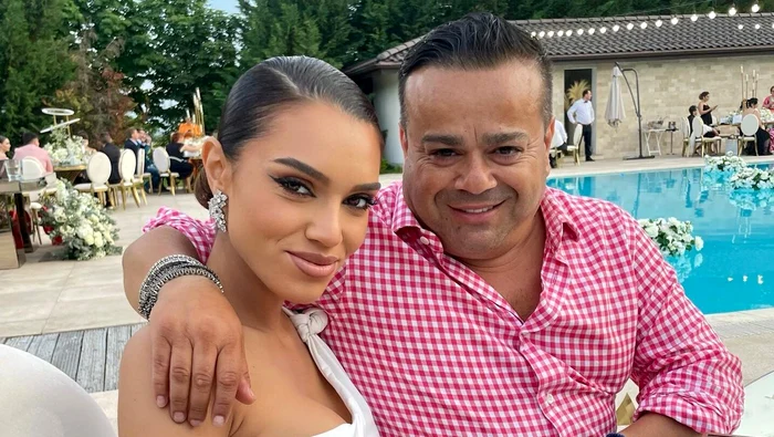 Karmen Simionescu alături de tatăl ei, Adrian Minune