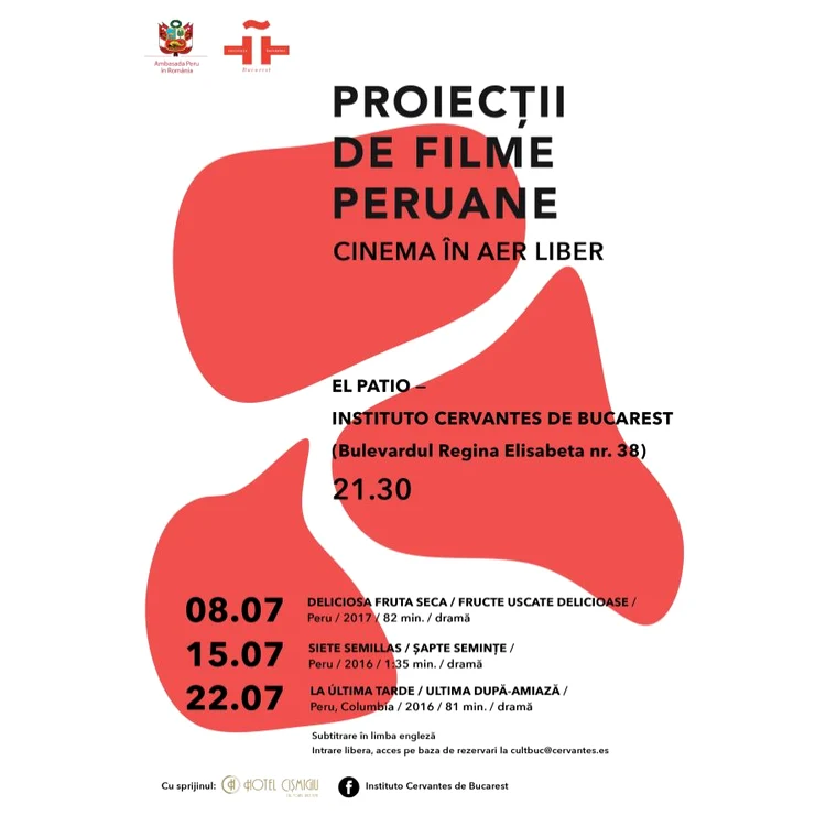 Filme peruane în aer liber, la Institutul Cervantes jpeg