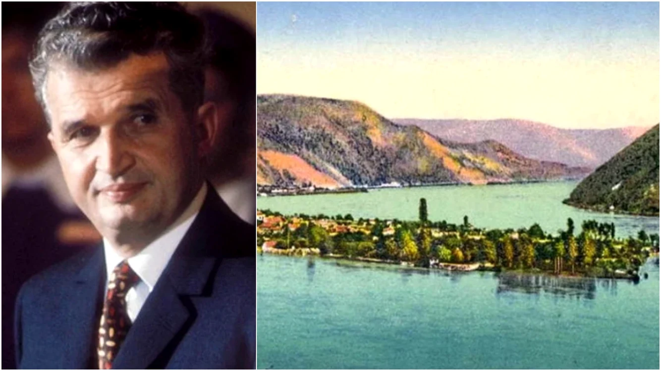 Insula fantomă din România a fost dinamitată de Ceaușescu! Foto: colaj/captură youtube