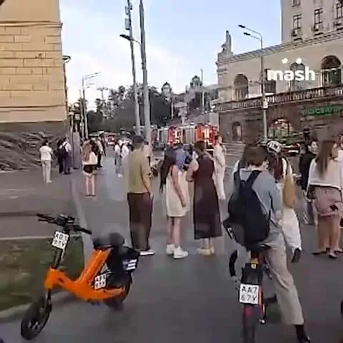 Explozie puternică lângă o cafenea din Moscova. FOTO: Captură Video