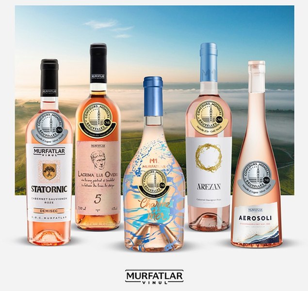 Murfatlar Vinul , cea mai premiată cramă la ”Concours Mondial de Bruxelles 2025”, sesiunea dedicată vinurilor rosé
