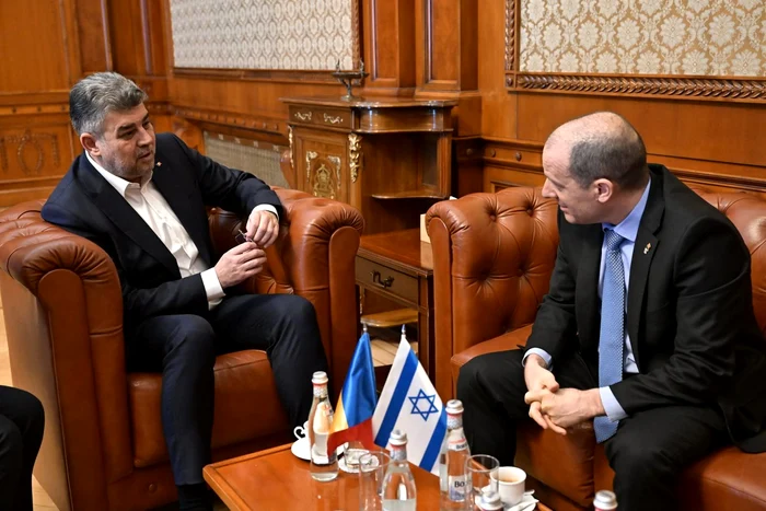 Ciolacu, întâlnire cu ambasadorul Israelului FOTO Facebook 