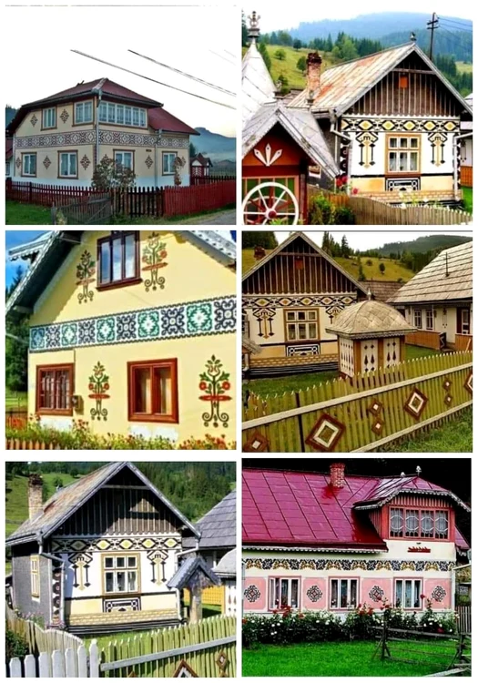 Casă din satul Ciocănești, unde tradiția este obligatorie prin lege. Foto: Facebook