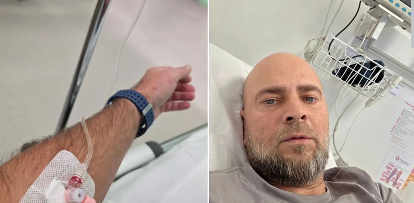 Cosmin Seleși, pe patul de spital - Foto: Facebook 