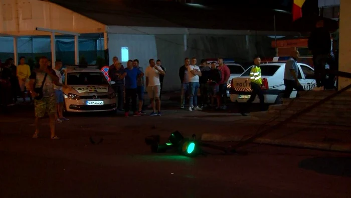 sofer beat masini politie distruse 01