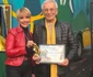 Marina Almășan, alături de Cornelius Roșiianu, fost prezentator al Telejurnalului TVR, din anii comunismului 