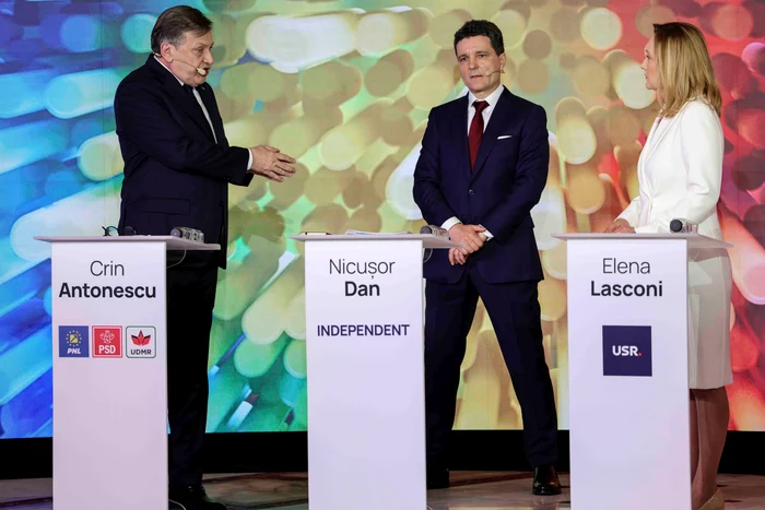 Crin Antonescu, Nicușor Dan și Elena Lasconi FOTO Inquam Photos / Octav Ganea