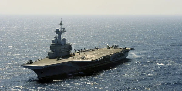 Portavionul francez Charles-de-Gaulle in Mediterana FOTO EPA-EFE