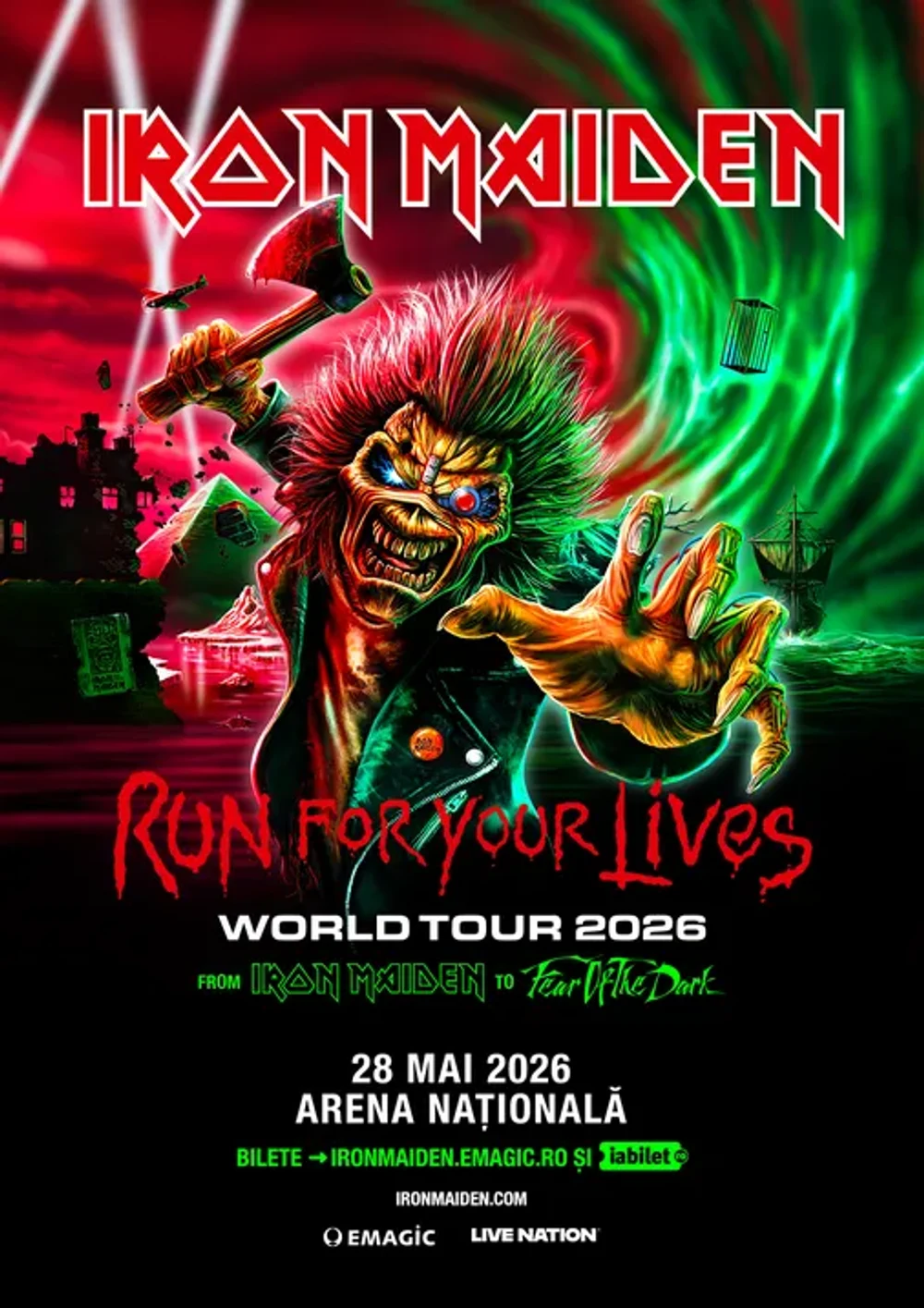 Legendara trupă Iron Maiden vine la București. Când vor fi puse în vânzare biletele