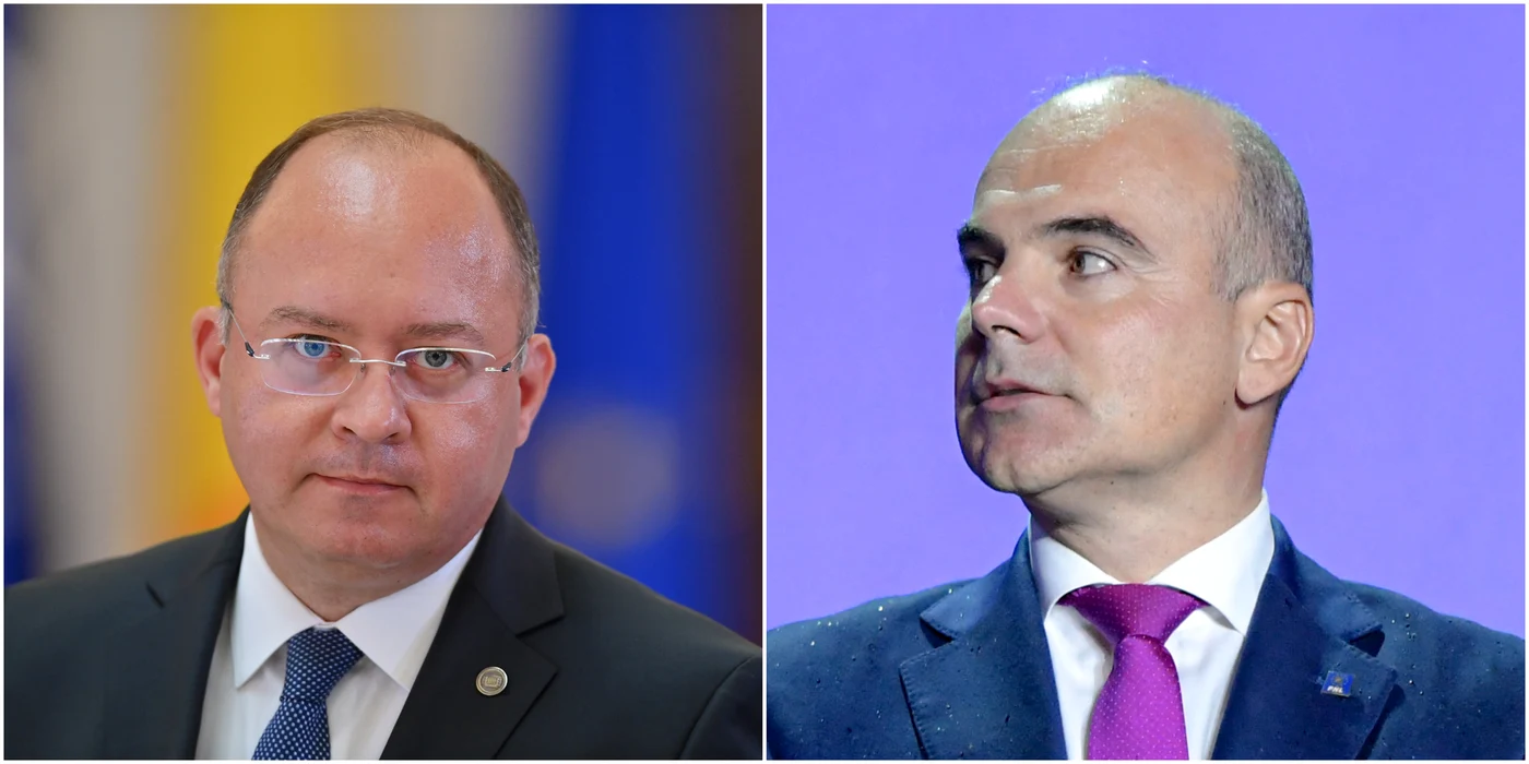 Rareș Bogdan și Bogdan Aurescu vor da explicații într-o ședință a PNL. Foto: Mediafax