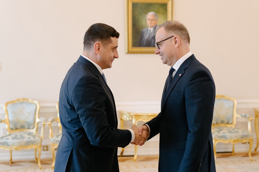 George Simion, întâlnire cu președintele Poloniei, Andrzej Duda