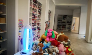 Toate produsele primite de la donatori sunt spălate, dezinfectate, ținute jumătate de oră la lampa cu ultraviolete jpeg