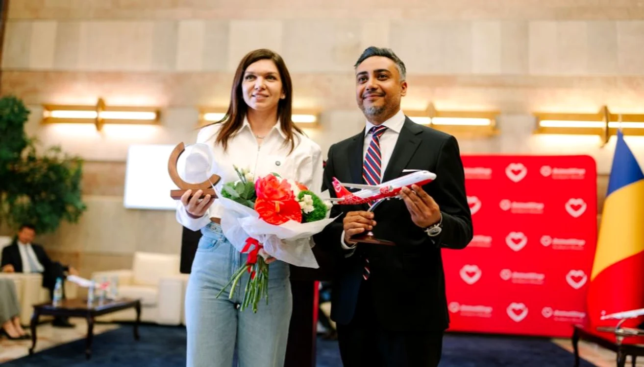 Simona Halep, la semnarea parteneriatului cu AnimaWings