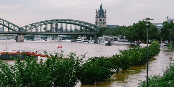 Zona de vest a Germaniei afectată de inundaţii. FOTO Profimedia