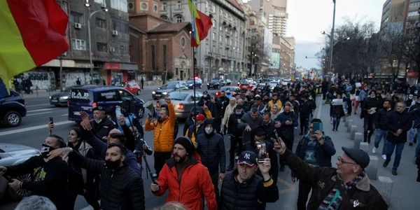 Protest anti-restricţii covid - Bucureşti / 29 mar 2021 / FOTO Inquam Photos / Octav Ganea