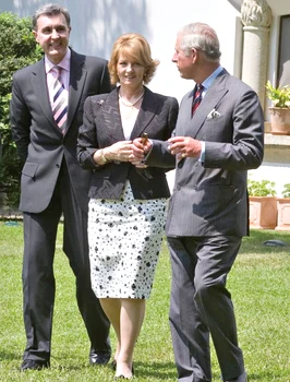 Margareta şi Radu ai României cu Charles al Marii Britanii în 2014. FOTO: Casa Regală română